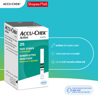 Hộp 25 que thử đường huyết accu-chek® active