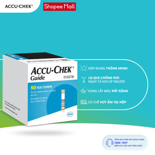 Hộp 50 que thử đường huyết accu-chek® guide