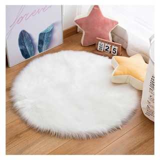 Thảm chụp ảnh tròn - Thảm lông lót sàn