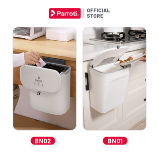 Thùng rác treo tủ bếp nắp đậy thông minh.Thùng rác dán tường, Thùng rác nhà bếp, nhà vệ sinh, toilet - Parroti Bin