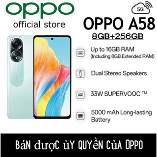 sốc sốc Oppo A58 máy mới 2sim ram 8G/256G, máy Chính Hãng - Bảo hành 12 tháng