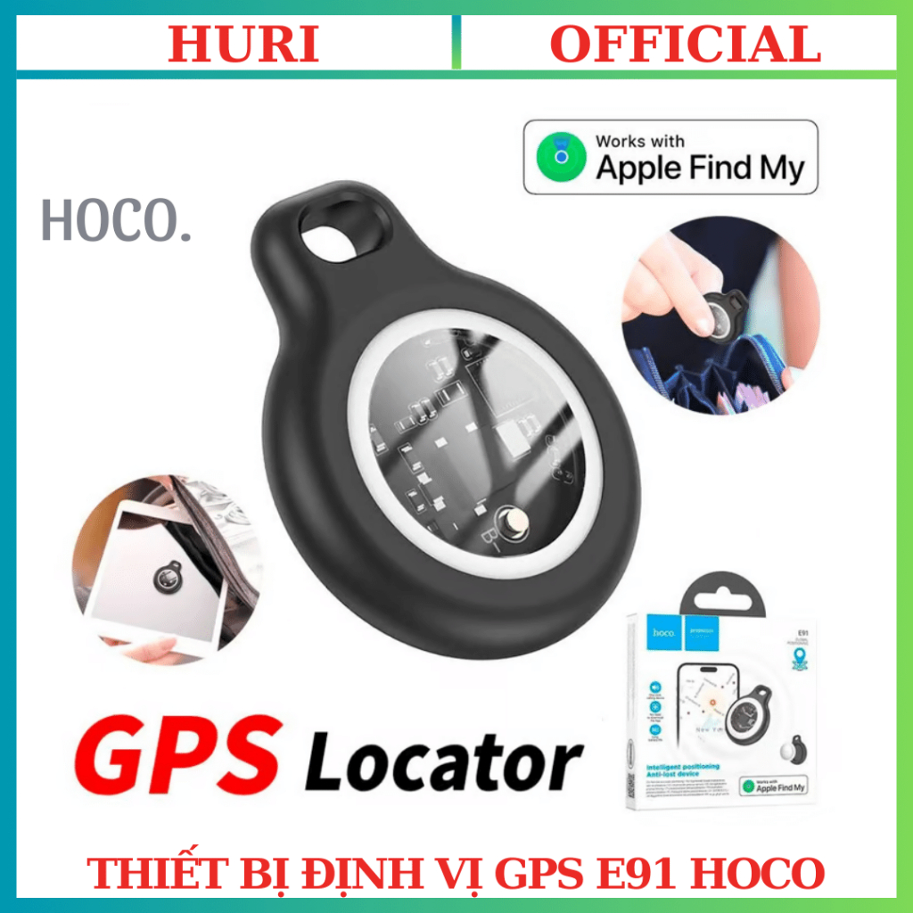 Thiết Bị Định Vị GPS E91 Hoco - Định Vị Toàn Cầu - Không Giới Hạn Khoảng Cách - Pin Dùng 365 Ngày - 