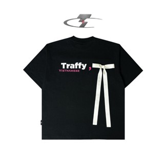 [RẺ VÔ ĐỊCH] Áo thun đính nơ form rộng Traffy Tee Ribbon Black
