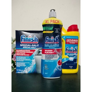 Combo bột rửa chén + Muối + Nước làm bóng