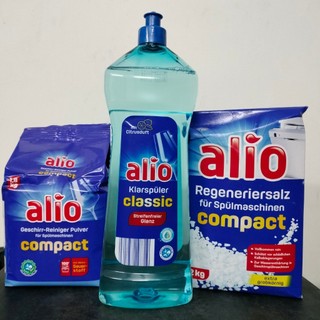 Combo bột rửa chén + Muối + Nước làm bóng
