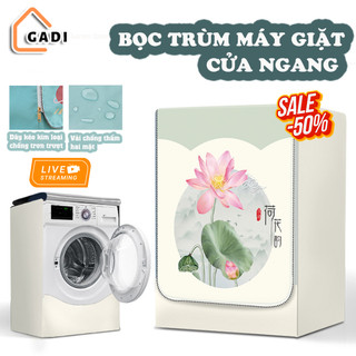 Bọc trùm máy giặt cửa ngang cao cấp, chất liệu Polyester chống thấm, che năng tốt sử dụng cho mọi kích thước máy giặt