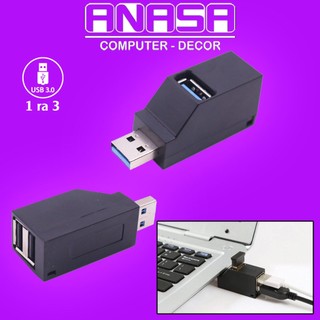 Bộ chia cổng usb 1 ra 3 hub usb 3.0 mini