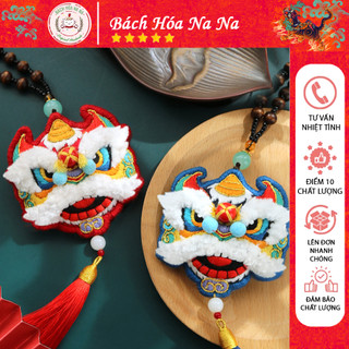 DIY BỘ KIT TỰ THÊU ĐẦU LÂN MẬP - CẦU MAY LÀM MÓC KHOÁ TÚI THƠM TREO Ô TÔ VÀ QUÀ TẶNG - NANA SHOP HANDMADE