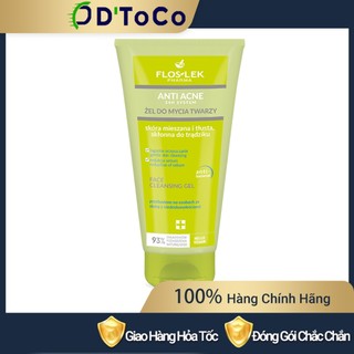Sửa Rửa Mặt Floslek Cho Da Nhờn Mụn Anti Acne Bacterial Face Cleansing Gel 200ml
