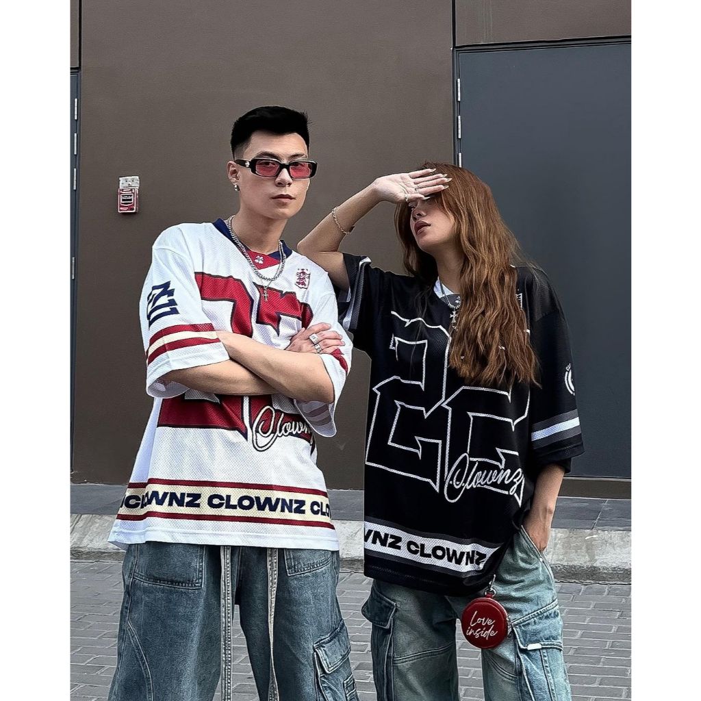 [SALE UP 35%] Áo phông ClownZ 22 Jersey T-shirt áo đẹp tay lỡ cổ tròn vải mesh cao cấp áo thun nam nữ unisex | BigBuy360 - bigbuy360.vn
