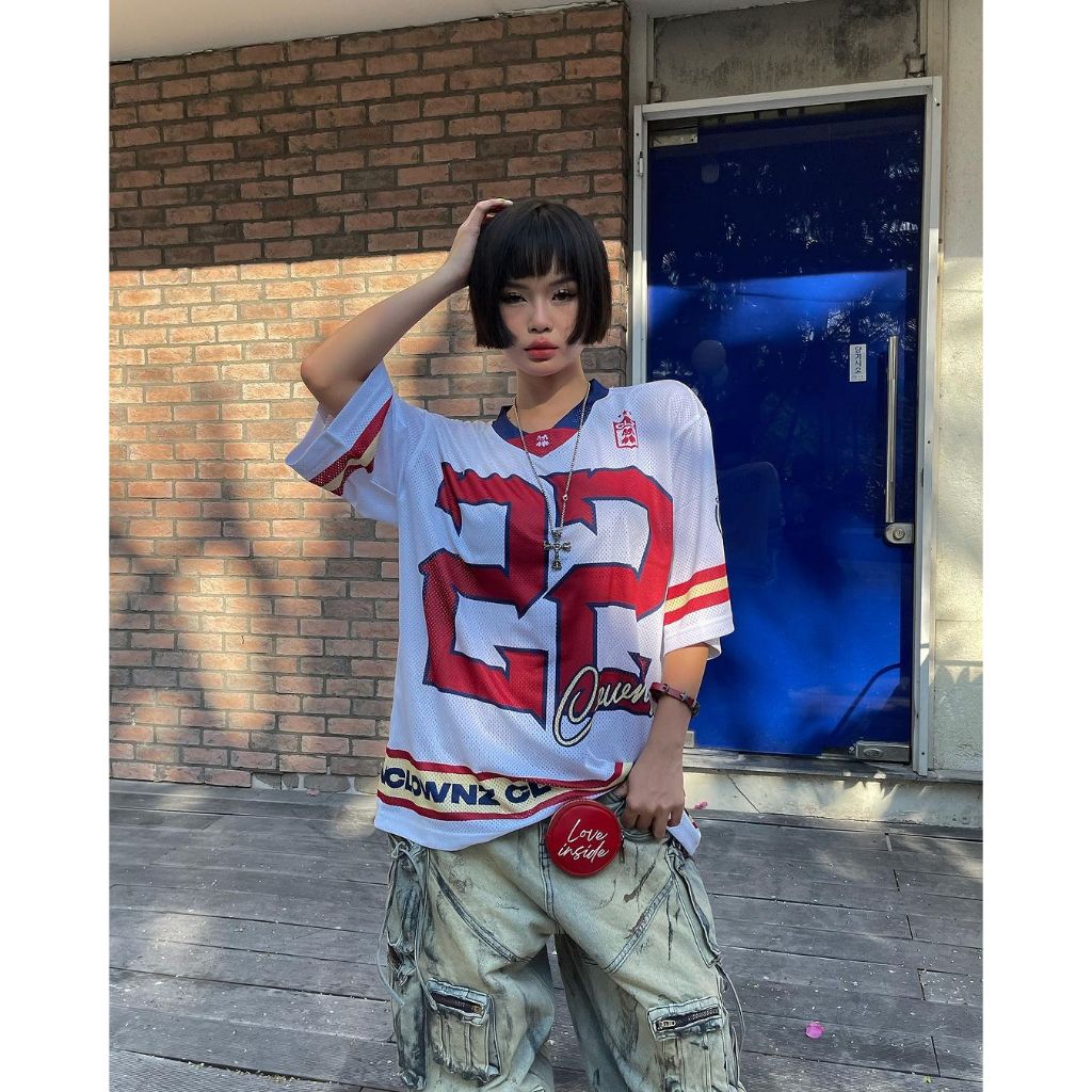 [SALE UP 35%] Áo phông ClownZ 22 Jersey T-shirt áo đẹp tay lỡ cổ tròn vải mesh cao cấp áo thun nam nữ unisex | BigBuy360 - bigbuy360.vn