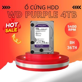 Ổ cứng western digital purple 4tb 256mb cache 5400rpm wd43purz