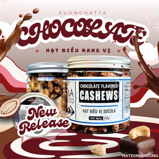 Hạt điều vị 250 grsocolate cao cấp hàng loại 1 hạt điều vị socala có vị ngọt hương socolate nắp nhôm - xưởng hạt mắc