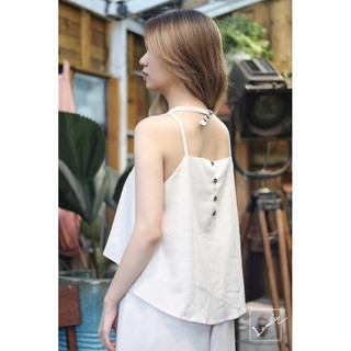 LAMLIY -Set áo yếm, chân váy kiểu linen