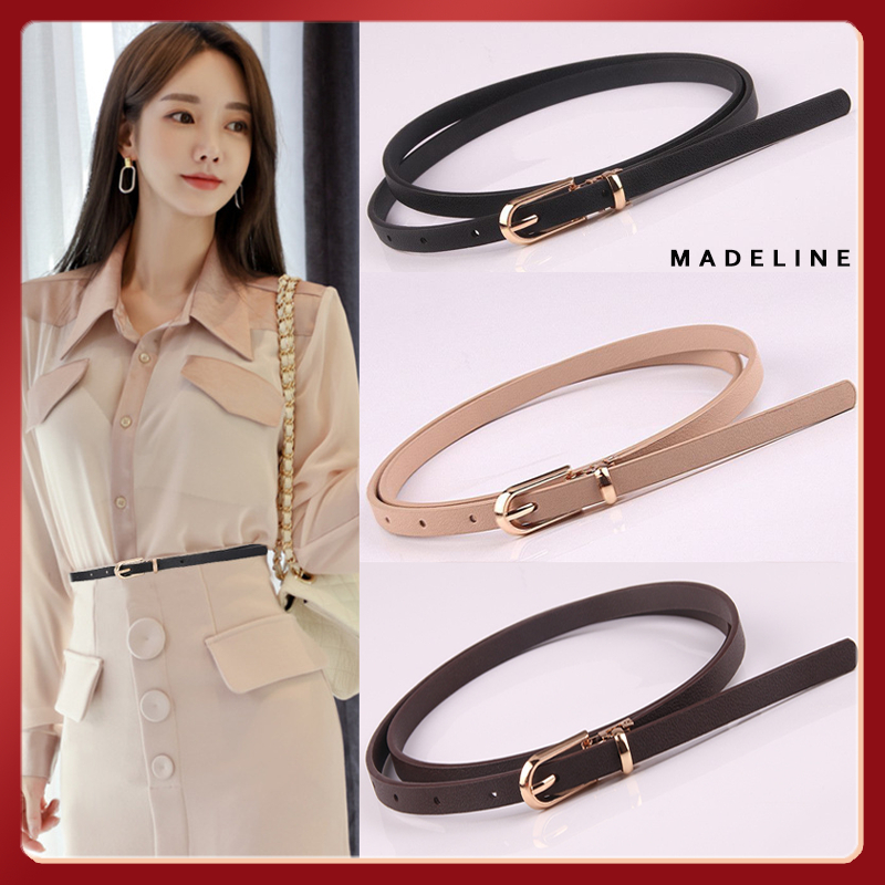 Thắt lưng nữ TL202 bản 1cm dây PU phong cách Hàn Quốc sang trọng