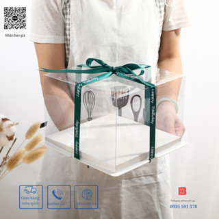 Hộp Bánh Sinh Nhật Trong suốt 1 Hộp size 28 Cao 25