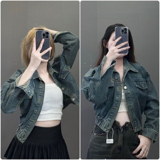 Khoác kaki jean nữ cực hot na288205