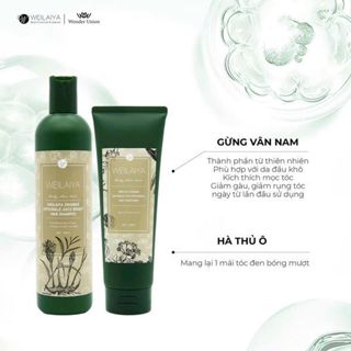  Cặp Dầu Gội Weilaiya Chính Hãng Tinh Chất Gừng Ngăn Rụng & Mọc Tóc 