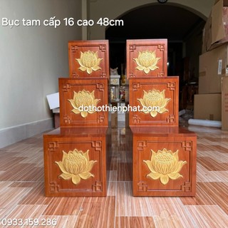 Bục tam cấp dát vàng mặt 16 hàng loại 1 , sỉ lh : 0933.159.286