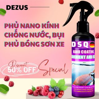 Phủ Nano Kính Ô Tô - Nano Wax - Phủ Ceramic Ô Tô - Chống Nước, Bụi Bẩn, Phủ Bóng Ô Tô Xe Máy - Tặng Khăn, Mút Xốp