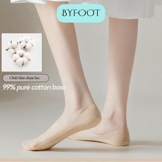 (COMBO 5) Tất tàng hình tất lười tất đi giày bệt tất đi giày cao gót có viền silicone chống trượt, chống tuột gót