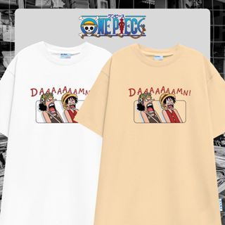 Áo thun ONE PIECE HẢI TẶC DAMN hoạt hình anime vải cotton oversize tay lỡ form rộng