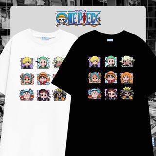 Áo thun ONE PIECE HẢI TẶC hoạt hình anime vải cotton oversize tay lỡ form rộng