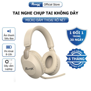 Tai nghe chụp tai Bluetooth Poermax B2 pin sử dụng 10h, mic đàm thoại rõ nét, âm thanh chân thực