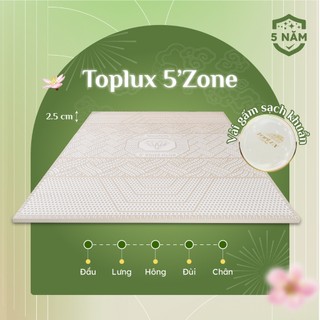 Nệm Topper Cao Su Kim Cương 5 ZONE