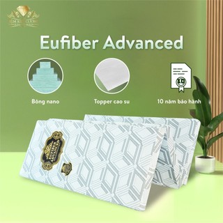 Nệm Đa Tầng Cao Su Bông Gấp 3 Eufiber Advanced Kim Cương, Êm Ái, Nâng Đỡ Cột Sống Tối Ưu
