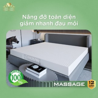 Nệm Cao Su Kim Cương Masa Feeling Good, Massage Lưng, Nâng Đỡ Cột Sống, Đàn Hồi Tối Ưu, Độ Bền Cao