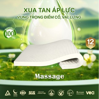 Nệm Cao Su Kim Cương Masa Feeling Good, Massage Lưng, Nâng Đỡ Cột Sống, Đàn Hồi Tối Ưu, Độ Bền Cao