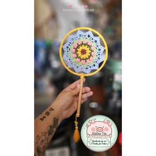 (Có sẵn) Phôi quạt cổ trang handsmade DIY