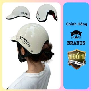 Mũ bảo hiểm lưỡi trai Brabus chính hãng, Mũ khoét dành cho nữ buộc tóc , Chính Hãng 1 Đổi 1 trong 1 năm