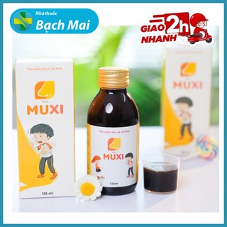 Siro Muxi 125ml an toàn từ thảo dược, hỗ trợ giảm các triệu chứng ngạt mũi, sổ mũi cho bé