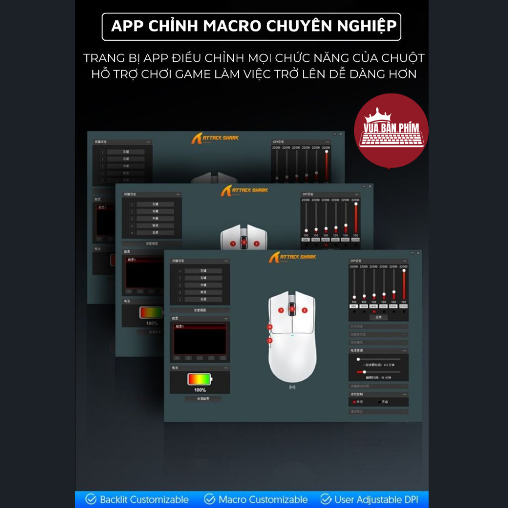 Chuột máy tính không dây gaming Attack Shark X11 / x11 bluetooth,dock sạc , chip Paw 3311 siêu mạnh ,Pollingrate 1Khz | BigBuy360 - bigbuy360.vn