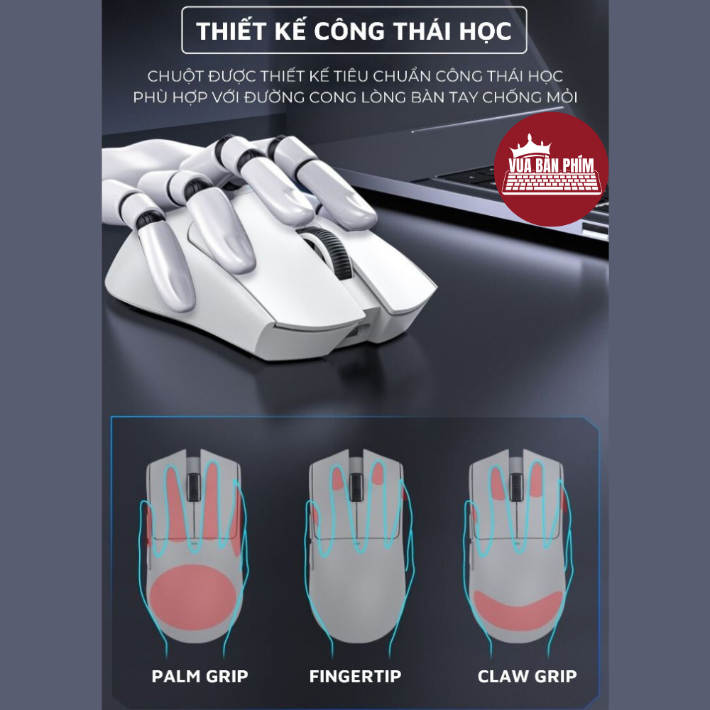 Chuột máy tính không dây gaming Attack Shark X11 / x11 bluetooth,dock sạc , chip Paw 3311 siêu mạnh ,Pollingrate 1Khz | BigBuy360 - bigbuy360.vn