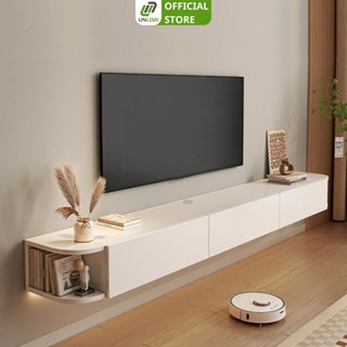  Kệ tivi treo tường màu full trắng chất liệu gỗ MDF phủ melamin thương hiệu Unlimi - GP326 