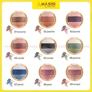PHẤN MẮT PHỐI 3 MÀU VACOSI Hàn Quốc - Hộp Tròn