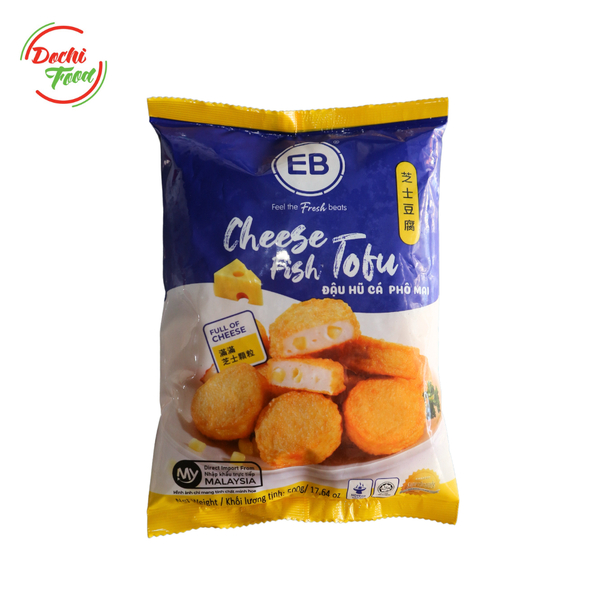 Đậu Hũ Cá Phô Mai EB 500g – Cheese Fish Tofu – Viên Đậu Cá Nhân Phô Mai Malaysia