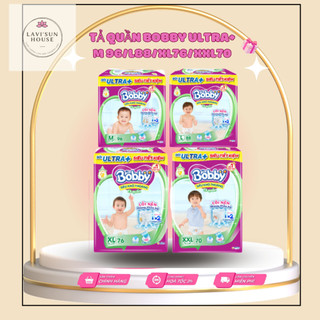 [TẶNG 8 MIẾNG]Tã quần Bobby Mega Jumbo đủ sizeM112, L104, XL96, XXL88 miếng mẫu mới