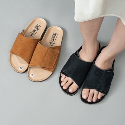 PUK28  - Dép Đế Trấu Quai Ngang Dán Miếng Unisex Nam Nữ Thương Hiệu BIOLINE