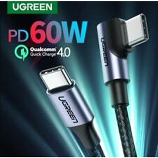 Cáp USB C Góc 90 Độ Ugreen 50123 50125 US255,Sạc nhanh và Truyền Dữ Liệu 480Mbps,QC 4.0 PD60W