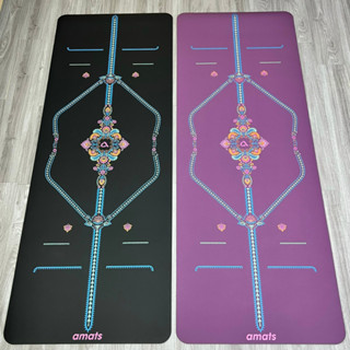  Thảm Yoga Xơ Dừa Cao Su Pu  Bề Mặt Nhám Siêu Bám Dính Amats Định tuyến nổi màu sắc đẹp  Tặng Hộp+ Túi Cao Cấp  