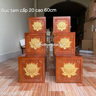 Bục tam cấp dát vàng mặt 20 hàng loại 1 , sỉ lh : 0933.159.286
