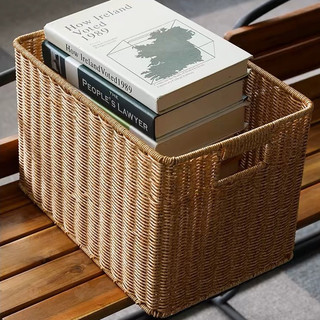 Giỏ mây nhựa cỡ đại đựng quần áo, đồ chơi, trang trí nhà cửa xinh xắn tiện dụng home storage