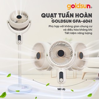 Quạt tuần hoàn đối lưu không khí, điều khiển từ xa, chạy êm, công suất 30W, 3 chế độ gió Goldsun GFA-6041