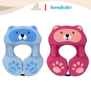 Phao bơi chống lật SwimBoBo hình gấu cho bé 12M+, phao đeo tay trẻ em an toàn - Monnie Kids