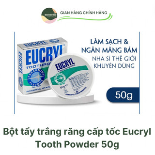 Bột tẩy trắng răng cấp tốc EUCRYL 50g hàng nhập khẩu Anh Quốc