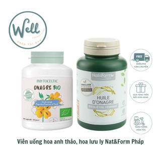 Pháp- Viên tinh dầu anh thảo Nat&Form Huile D’Onagre lọ 200viên - Wellstoreuk89